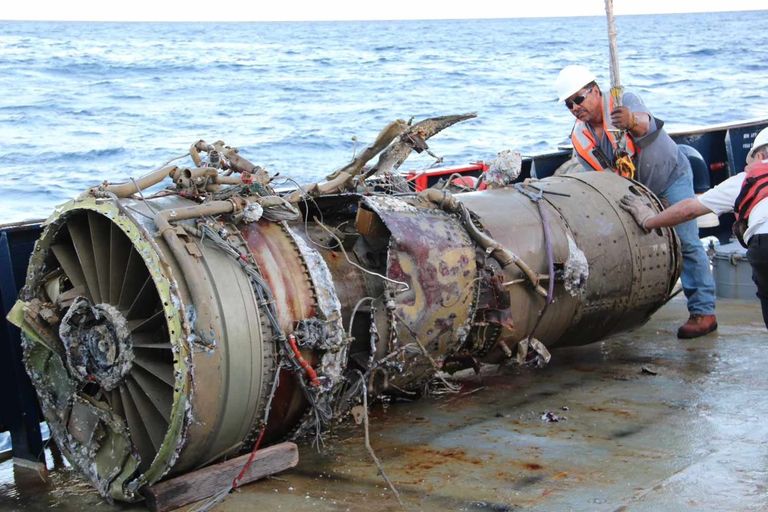 Um dos motores JT8D que falharam (NTSB)