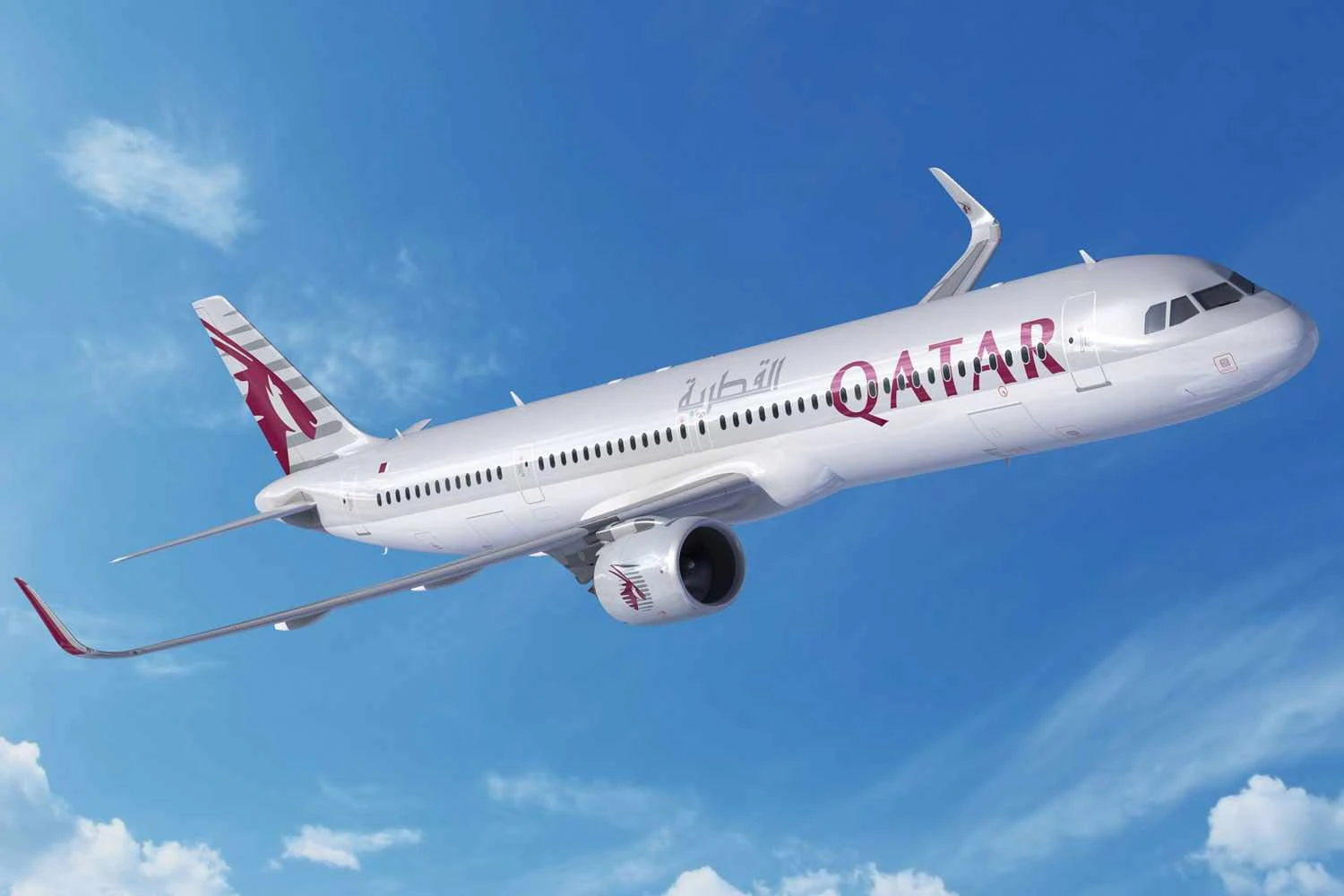 Projeção do A321neo da Qatar (Airbus)