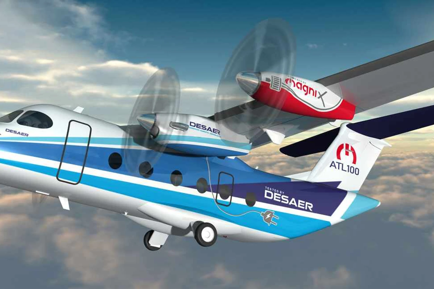 Desaer terá versão híbrida do turboélice ATL-100