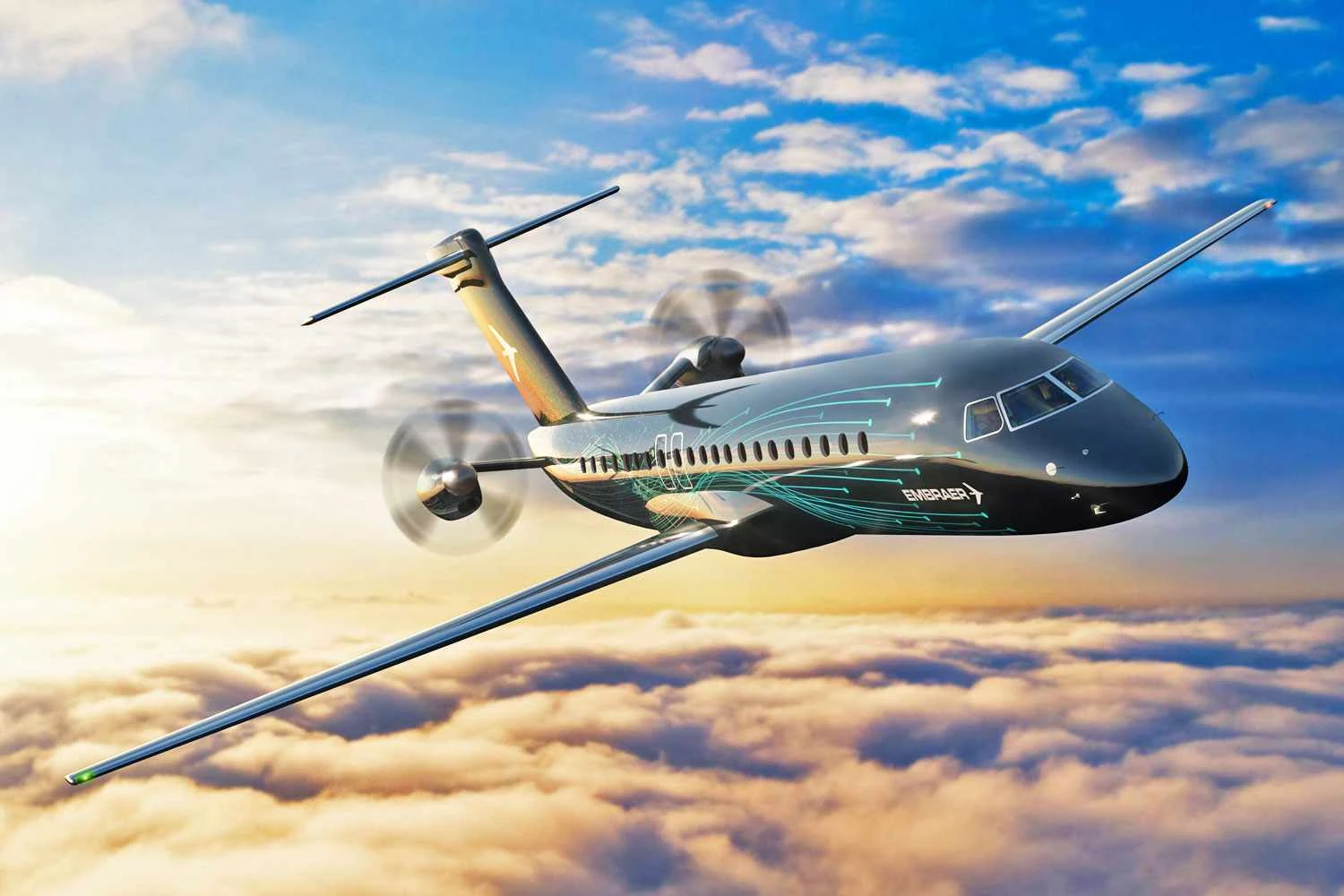Embraer espera por motor adequado para lançar novo turboélice de passageiros