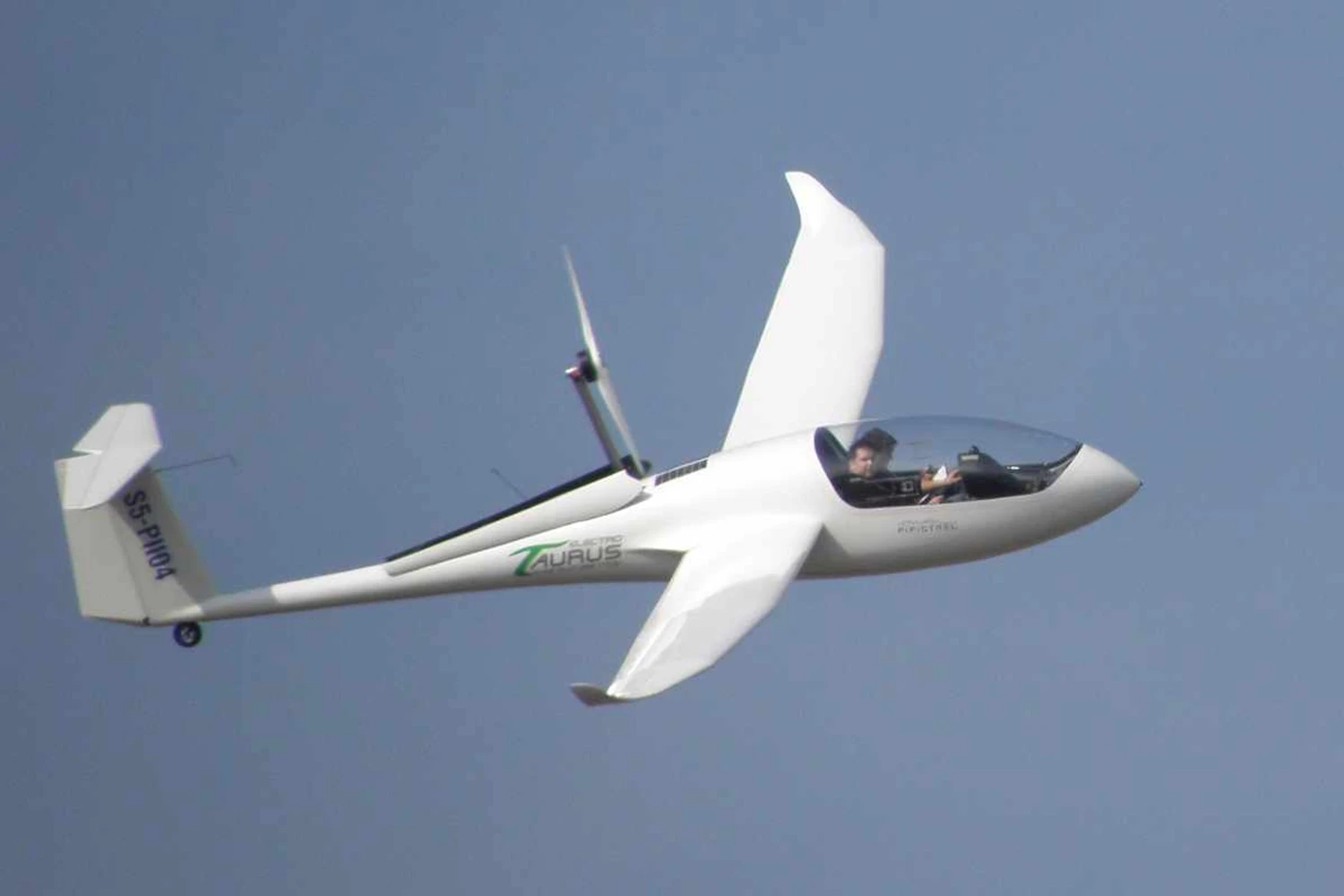 A Pipistrel também produz planadores, incluindo o modelo motorizado Taurus Electro (Divulgação)