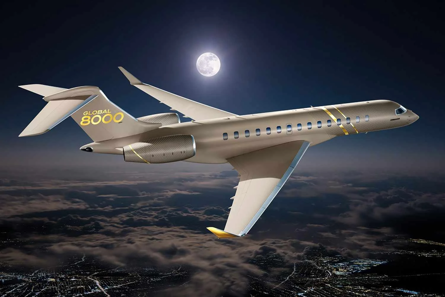 Jato executivo da Bombardier realizou voo supersônico em 2021
