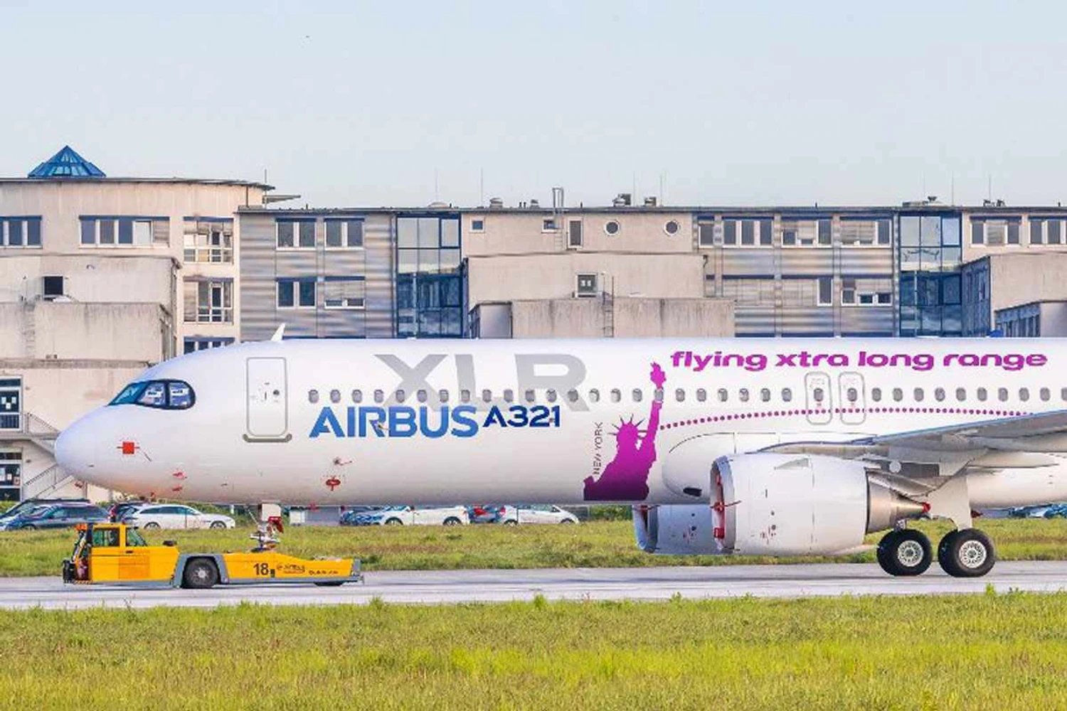 O protótipo do A321XLR: jato é projetado para voos de até 8.700 km (Airbus)