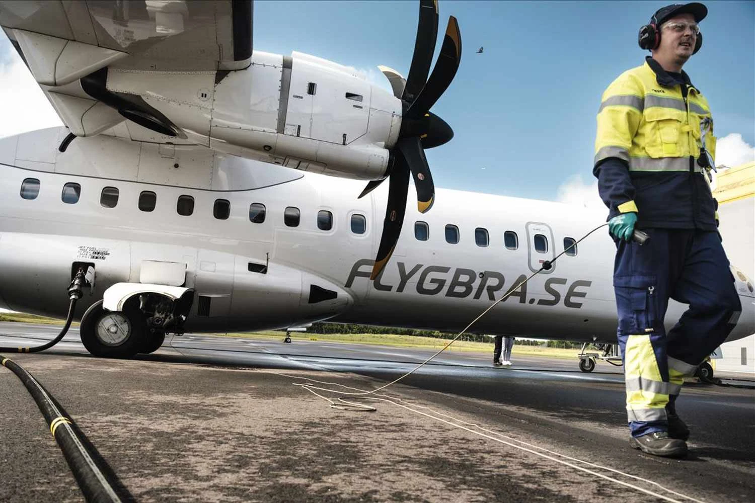 A empresa Neste forneceu o combustível de aviação sustentável (ATR)