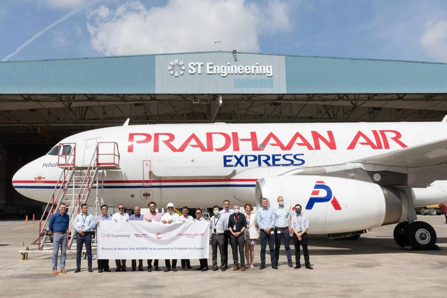 A companhia aérea indiana Pradhaan Air será a primeira operadora do A320P2F (ST Engineering)