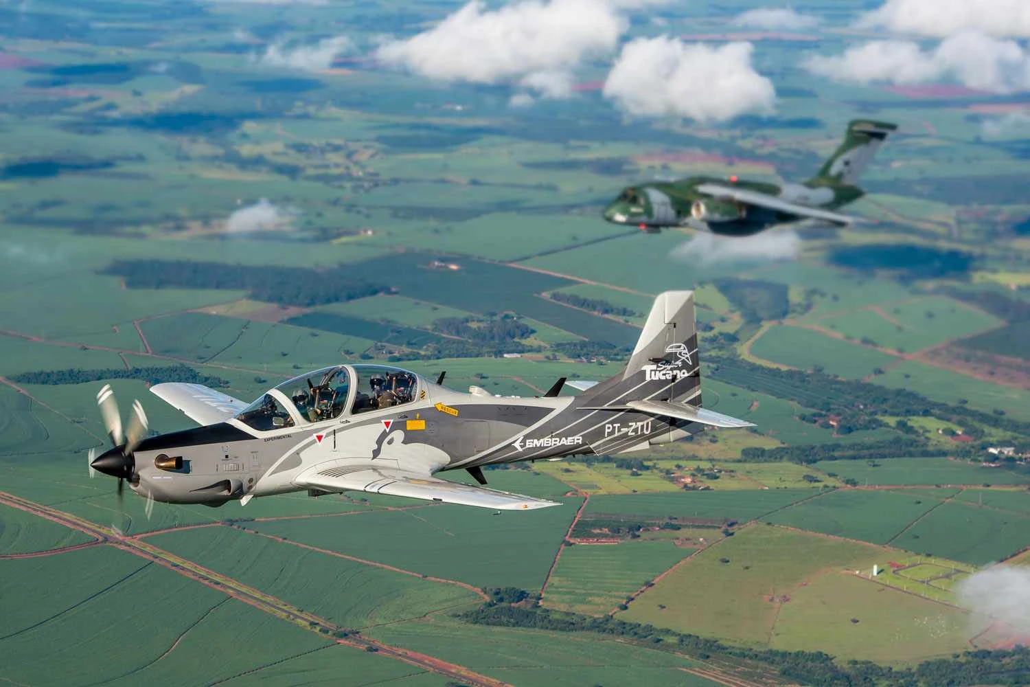 O A-29 Super Tucano e o KC-390 participarão da Royal International Air Tatoo (Embraer)