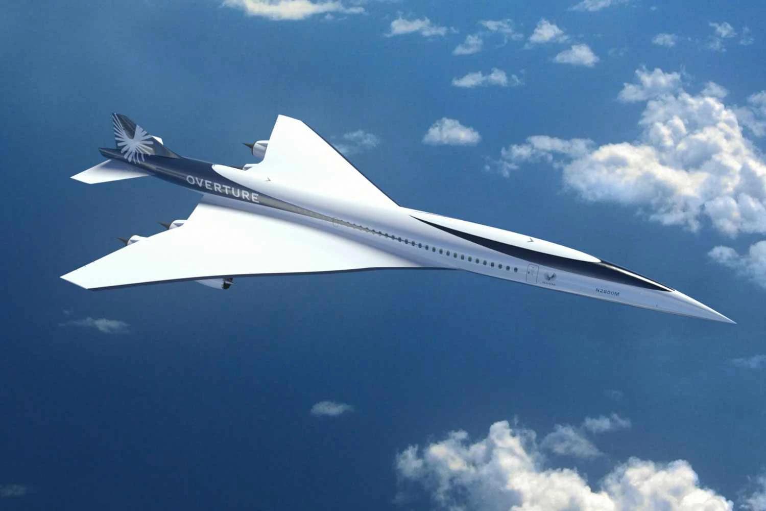 O jato de passageiros supersônico poderá ter até 80 assentos (Boom)