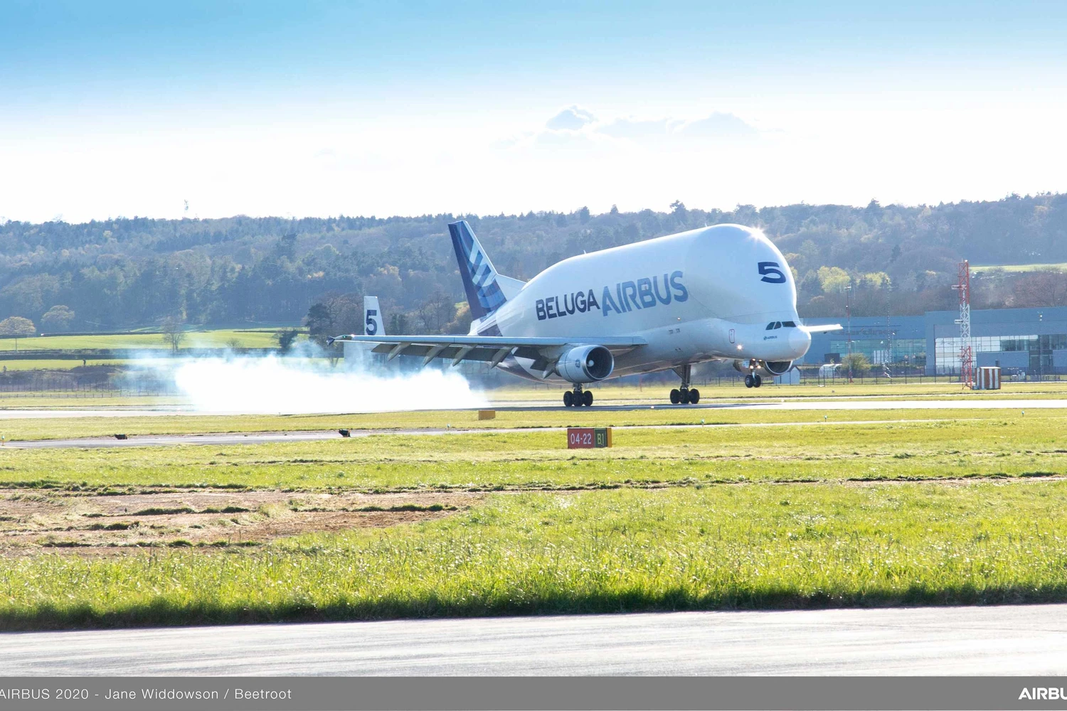 Primeiro voo do Airbus Beluga ST com combustível sustentável