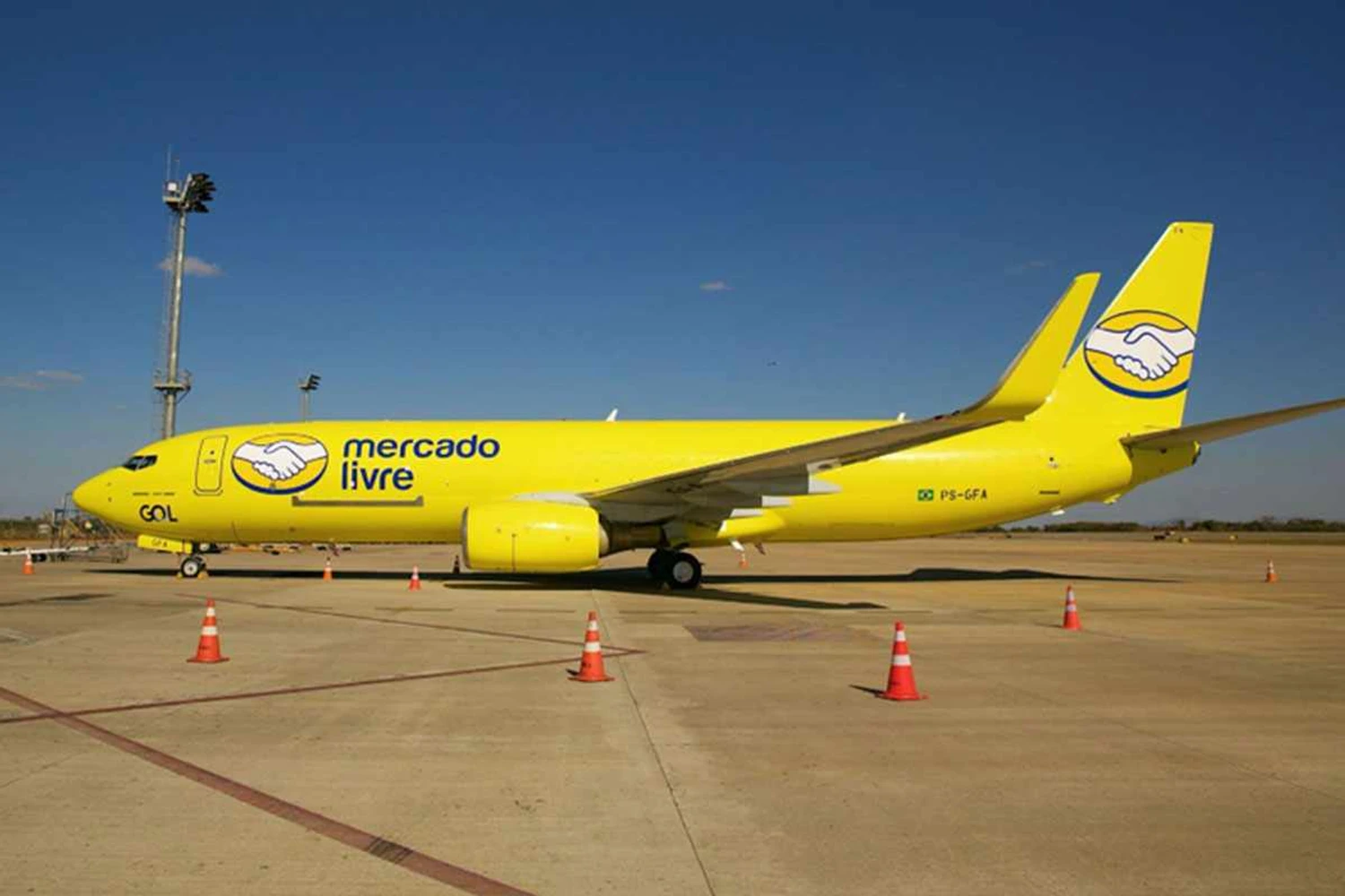 A Gol e o Mercado Livre terão uma frota de seis Boeing 737 cargueiros até 2023 (Gol)