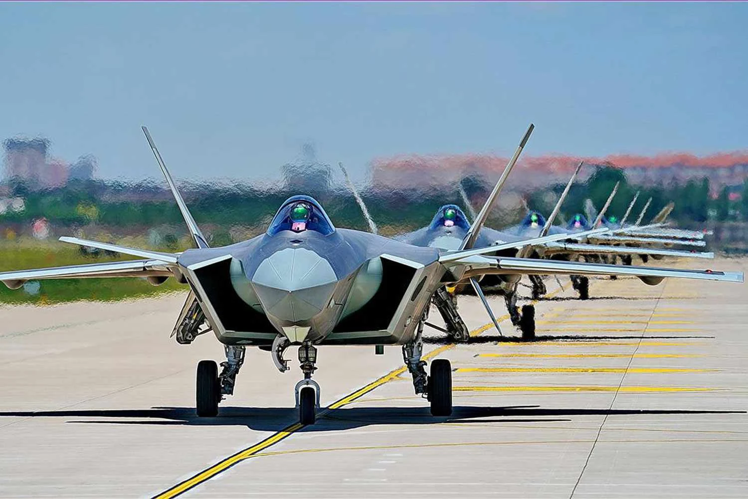 Caças J-20 “Mighty Dragon”