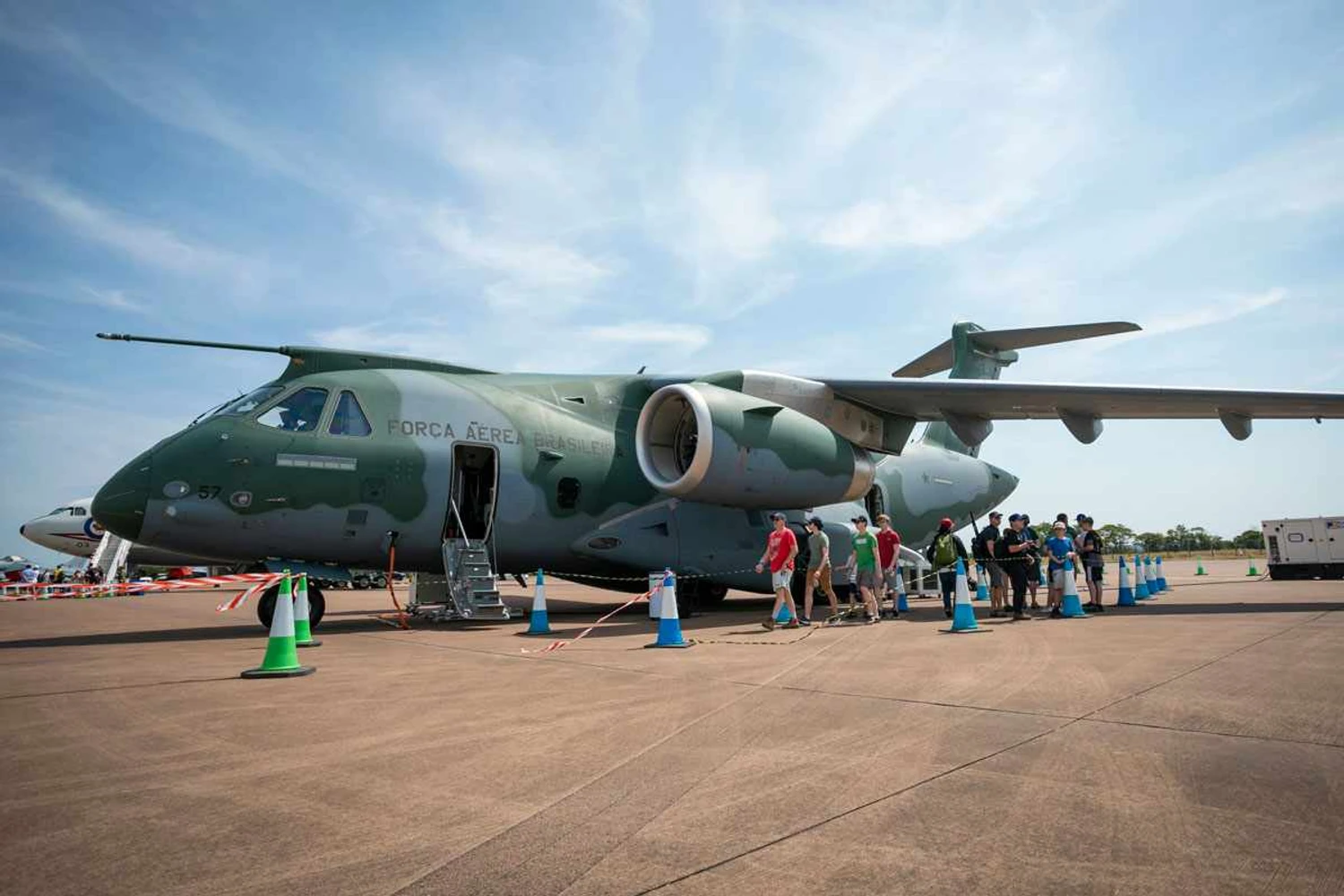 KC-390 esteve presente na Royal International Air Tatoo (FAB)