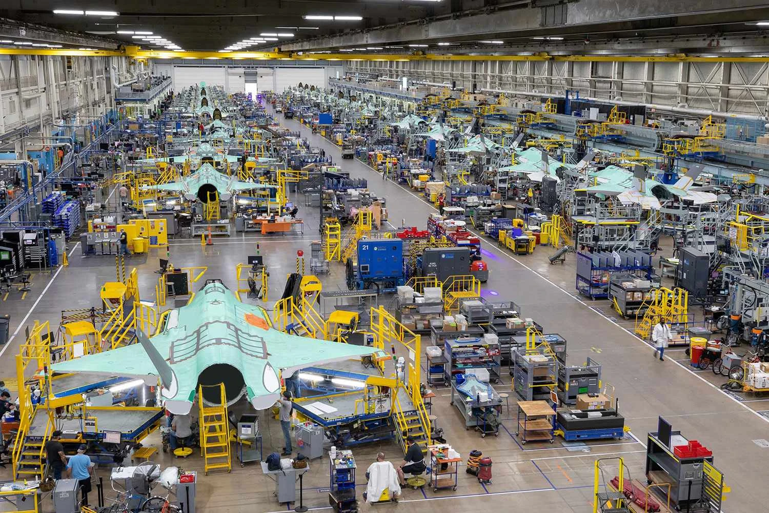 Linha de montagem do F-35 no Texas (LM)