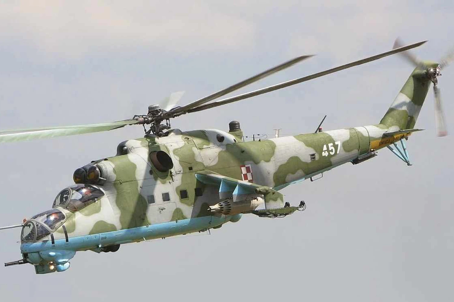 Helicóptero Mi-24 do Exército polonês (Cezary Piwowarski/CC)