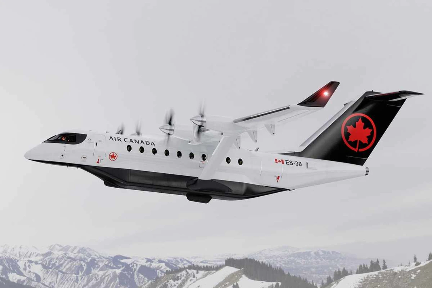 Novo acionista da Heart Aeroespace, a Air Canada também encomendou 30 exemplares do ES-30 (Divulgação)
