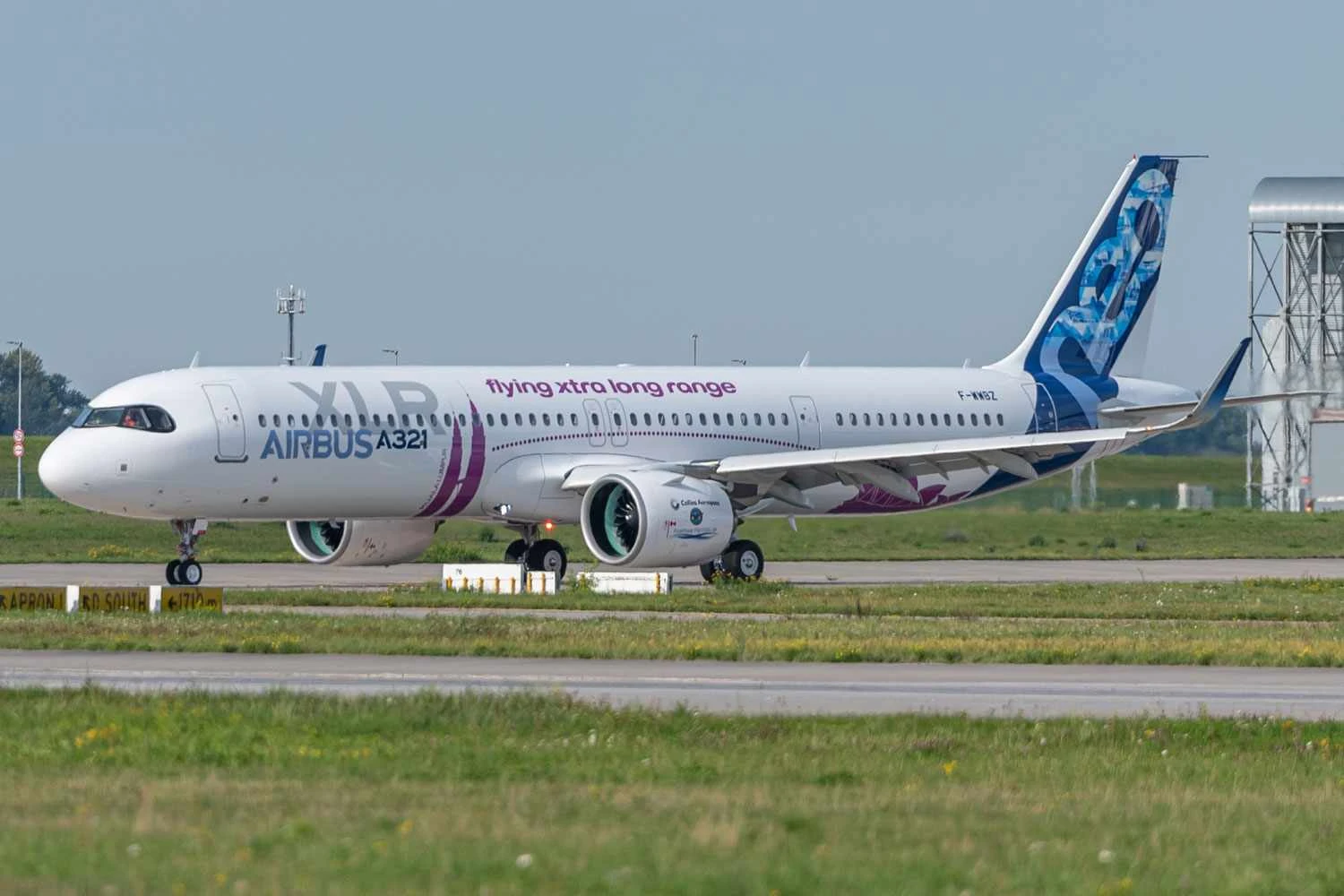 O segundo prot&oacute;tipo do A321XLR, com motores PW (Airbus)