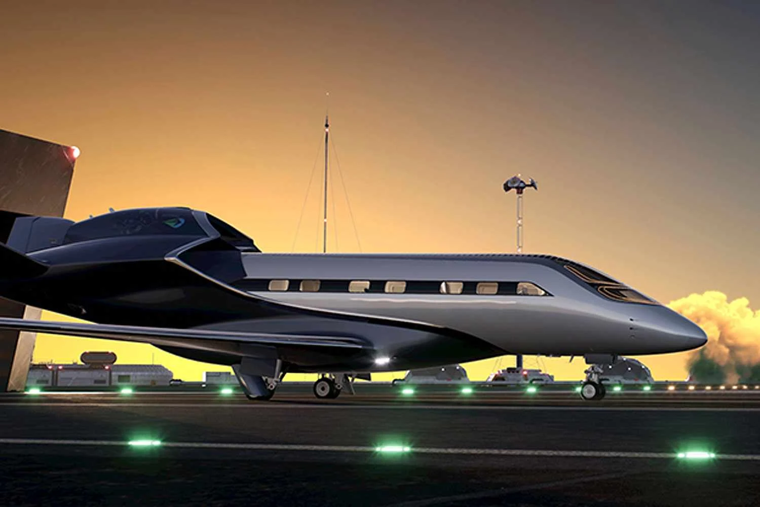 A aeronave conceitual aparenta um porte semelhante ao Praetor (Embraer)