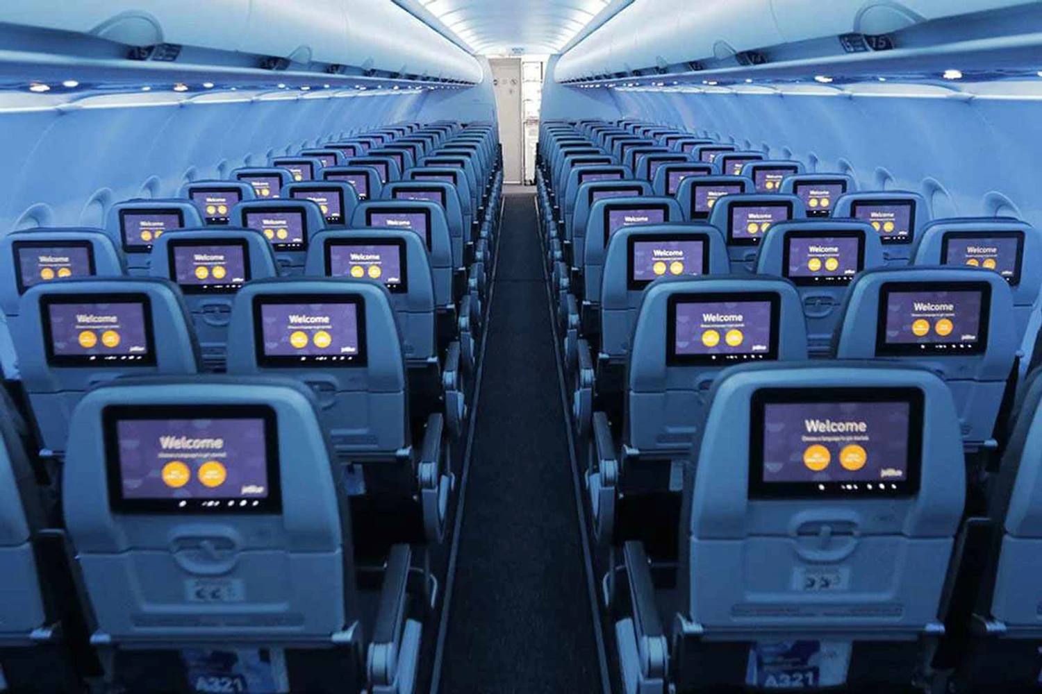 JetBlue Airbus cabin