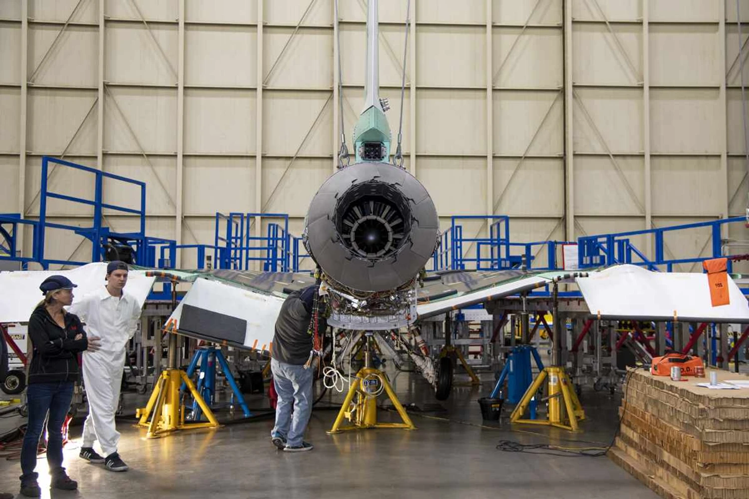 Mesmo motor dos Gripen da FAB: propulsor F414 adaptado para o X-59 é capaz de gerar 22.000 libras de empuxo (NASA)