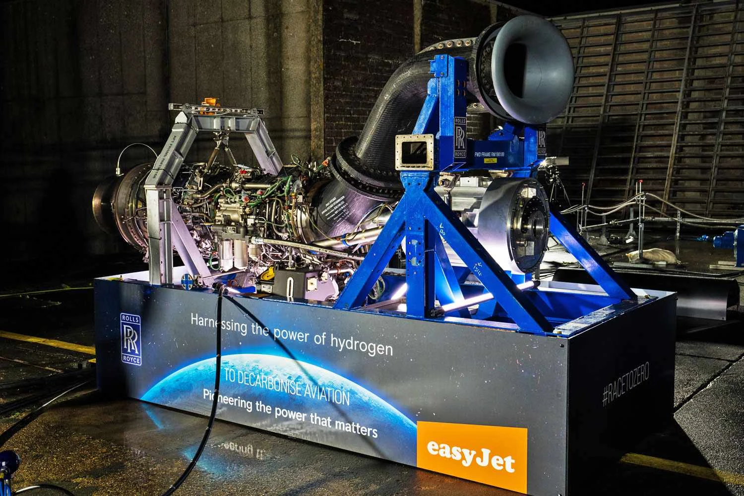 Rolls-Royce completa primeiro teste de solo com motor movido a hidrogênio