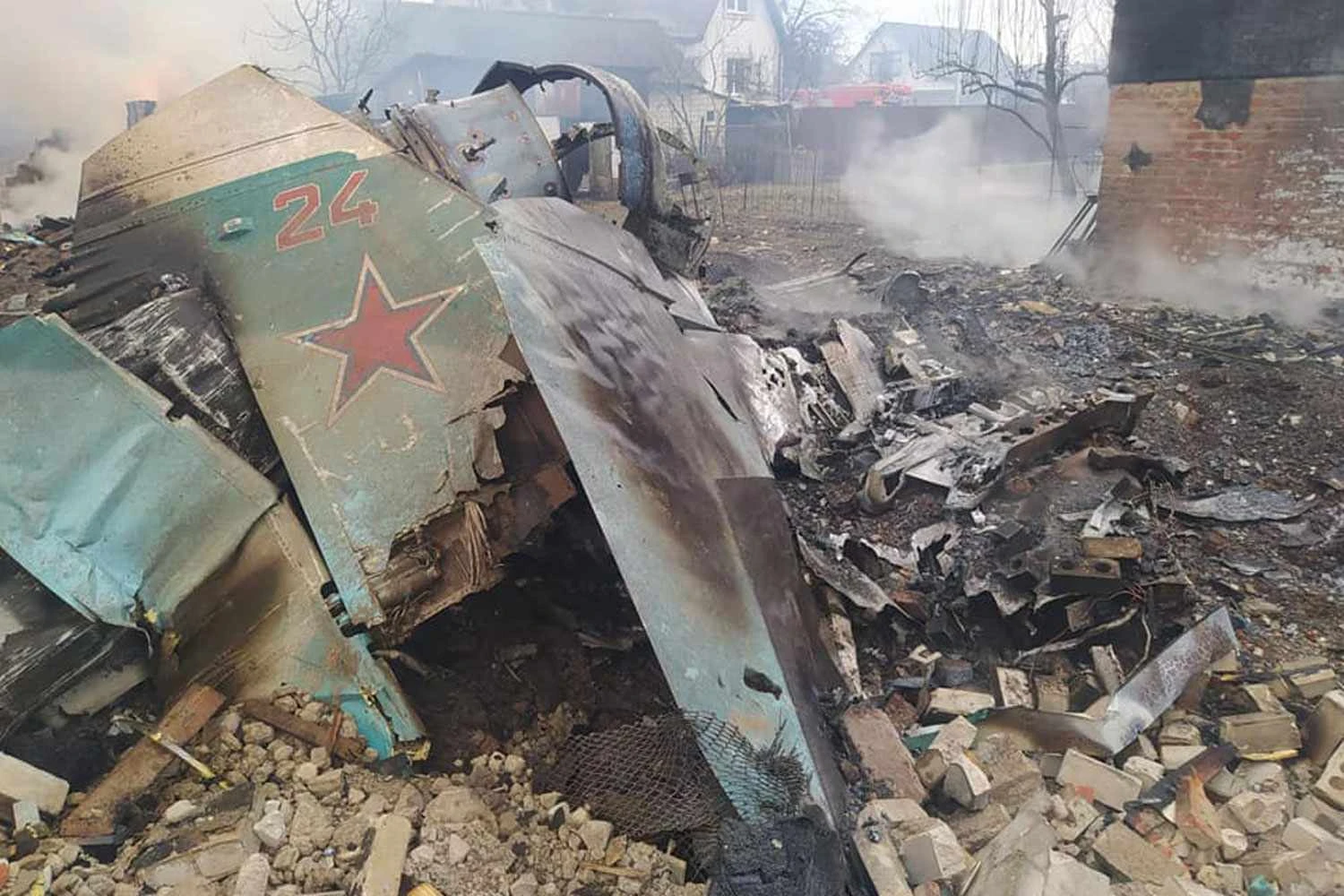 Um Su-34 derrubado pela Ucrânia (GU)
