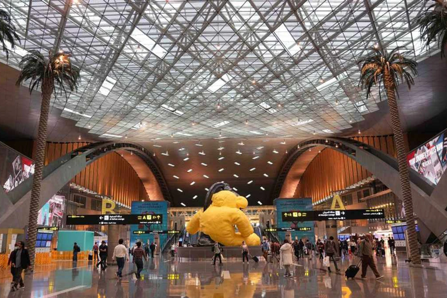 Aeroporto Internacional de Doha: melhor do mundo pela SkyTrax, apenas o 37º mais bem colocado no AirHelp (Divulgação)