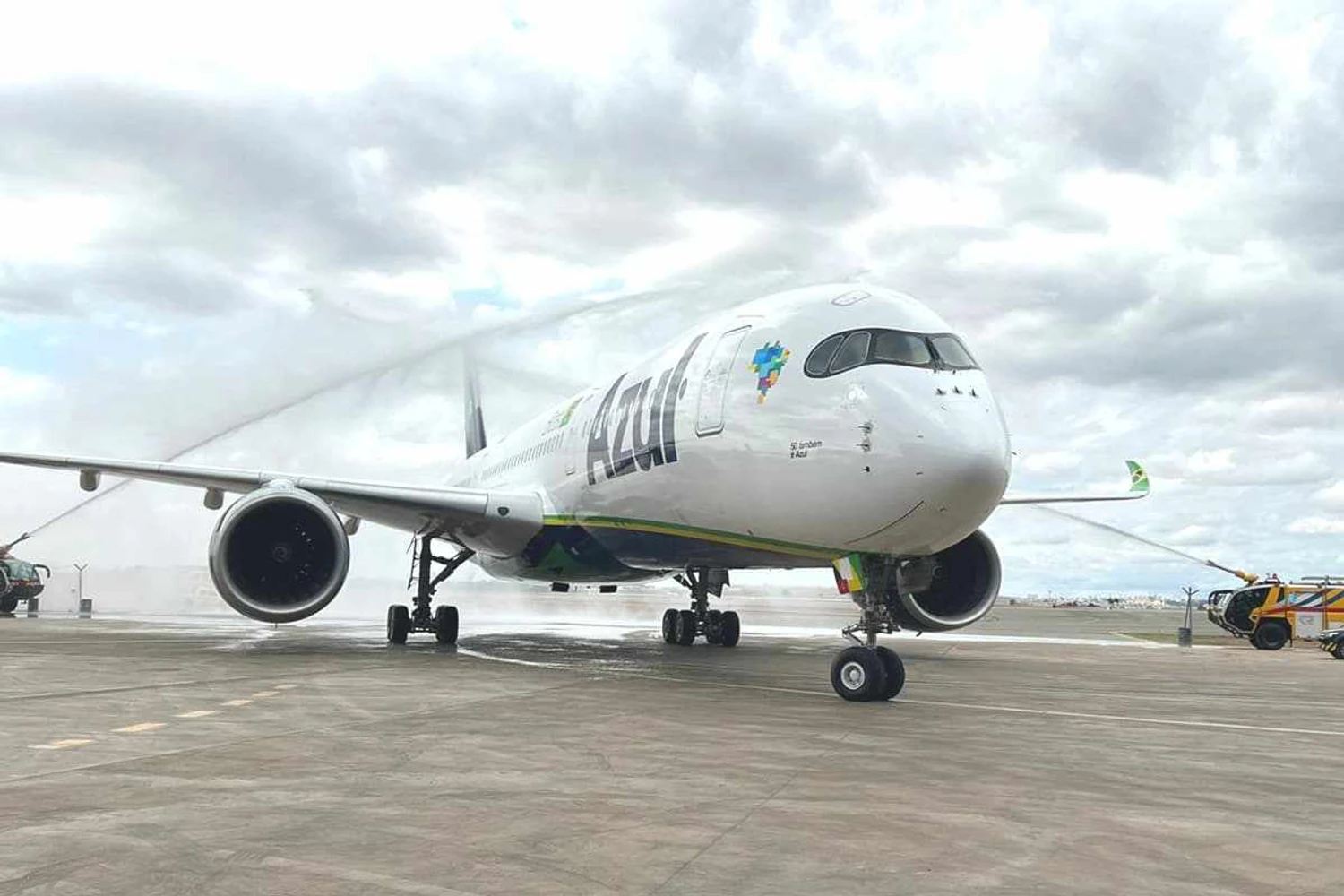 Airbus A350-900 que voo com a Azul