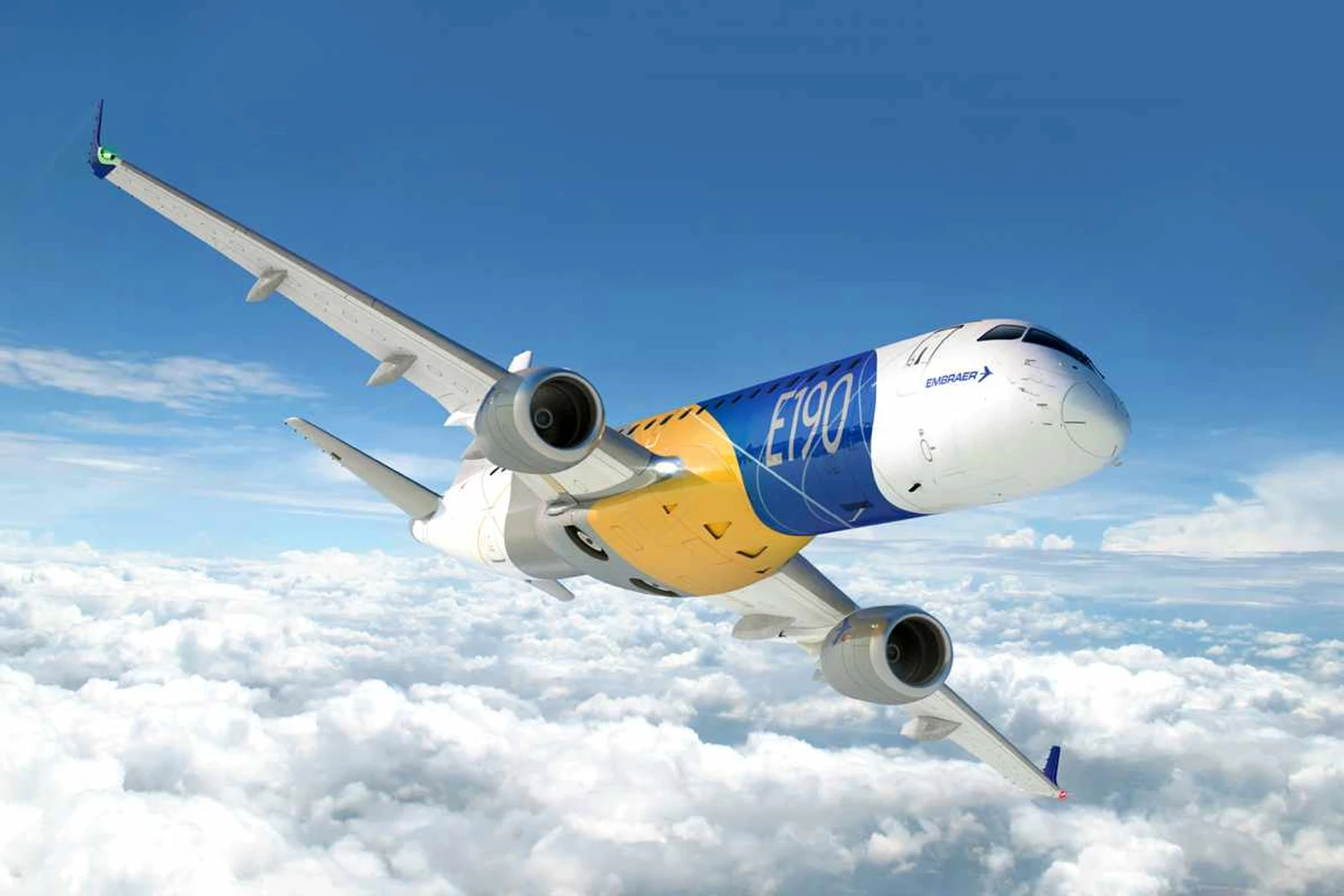 Jato Embraer 190 será usado pelo time do Palmeiras