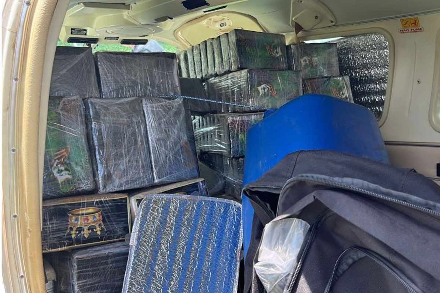 Avião levava cerca de 500 kg de cocaína (PF)
