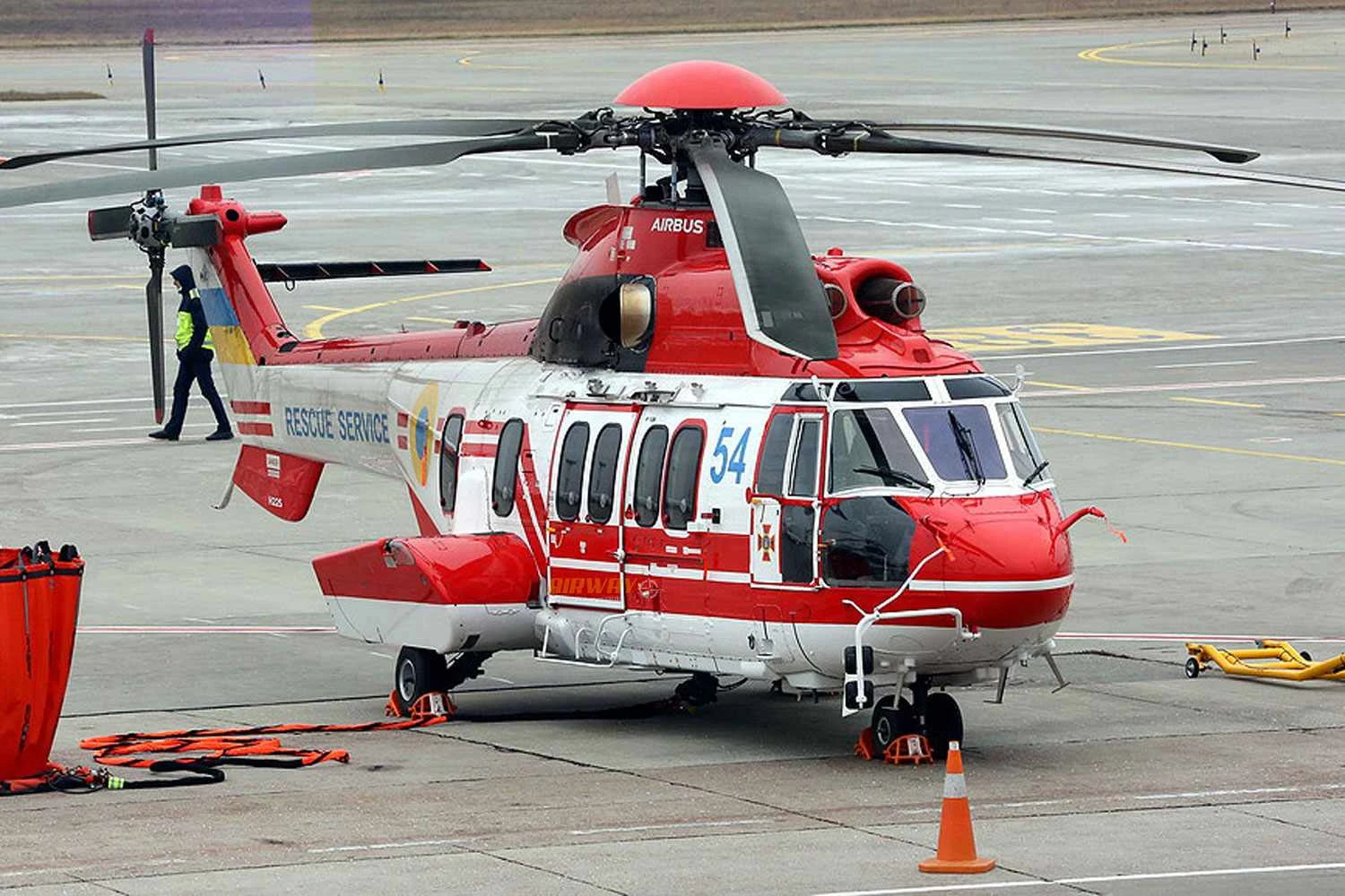 The number 54 H225 helicopter involved in the accident (Government of Ukraine)