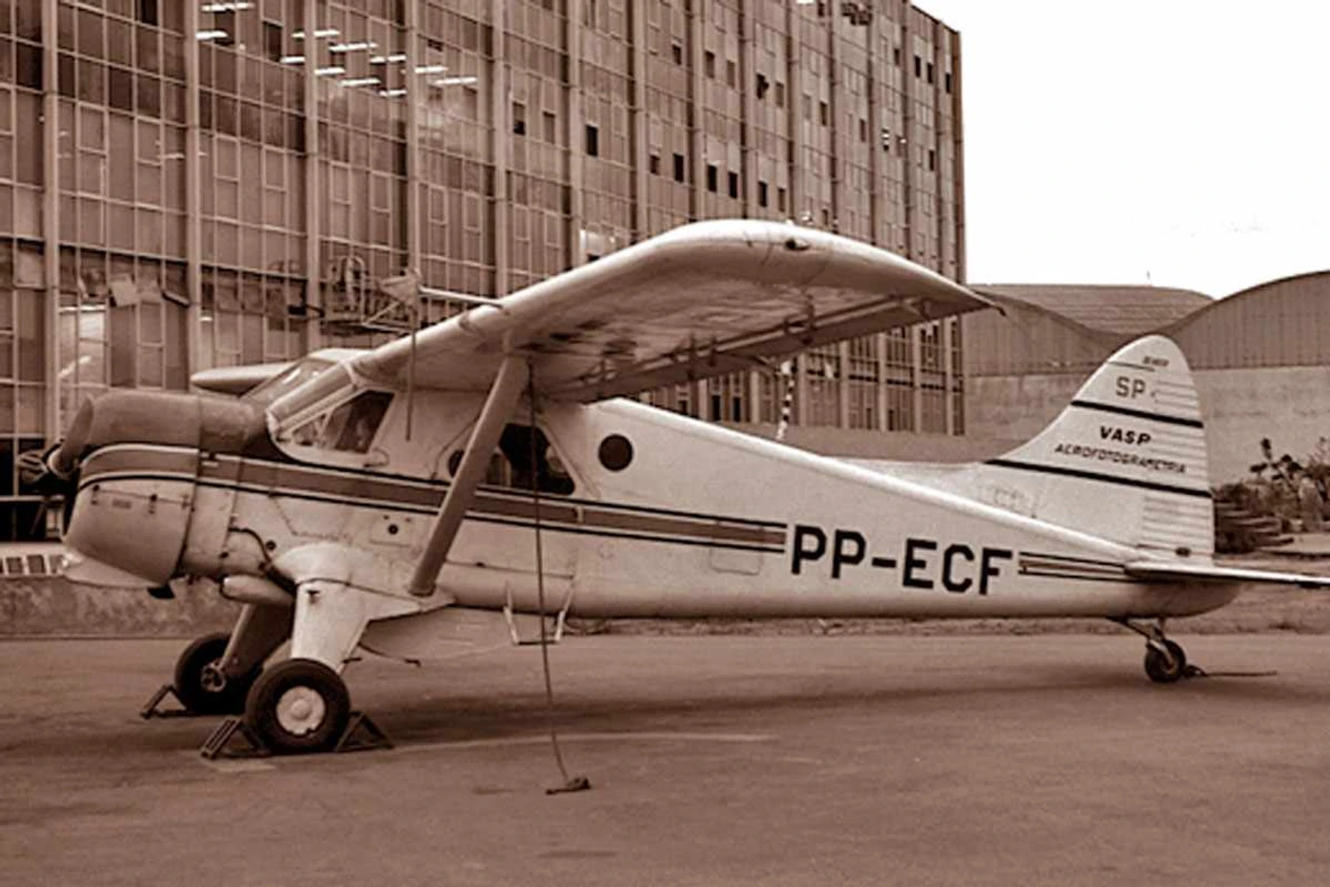 O DHC-2 Beaver que voou na "Vaspinha" em serviços diversos (Reprodução)