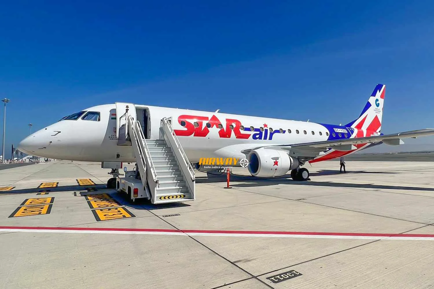 O primeiro E175 da Star Air (SA)