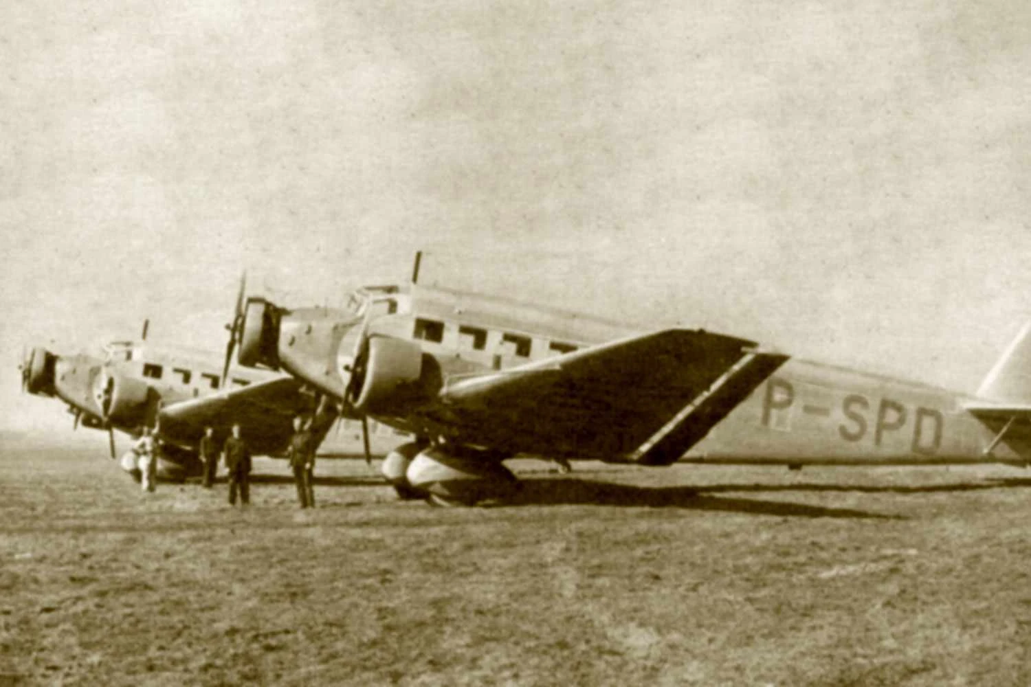 Os Junkers JU-52, que inauguraram Congonhas em 1936 (Domínio Público)