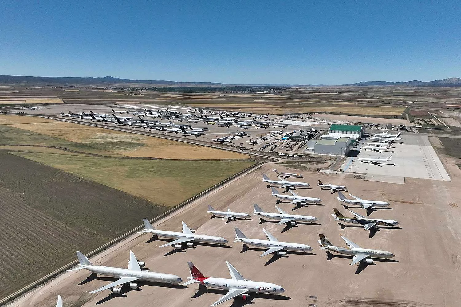Por conta do clima seco, Teruel é local ideal para armazenar jatos comerciais (AT)