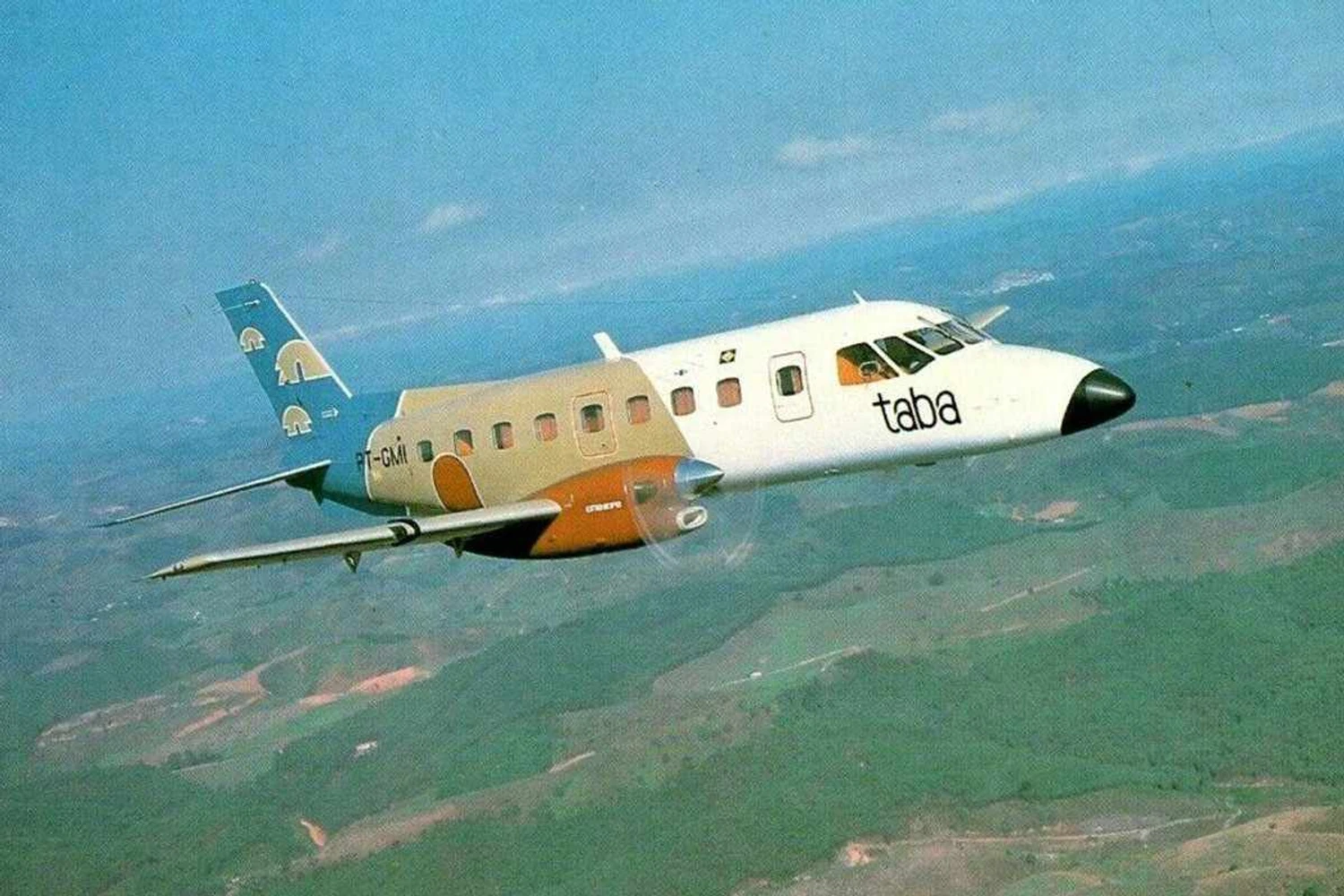 A TABA teve uma frota numerosa de EMB-1110 Bandeirante (Embraer)