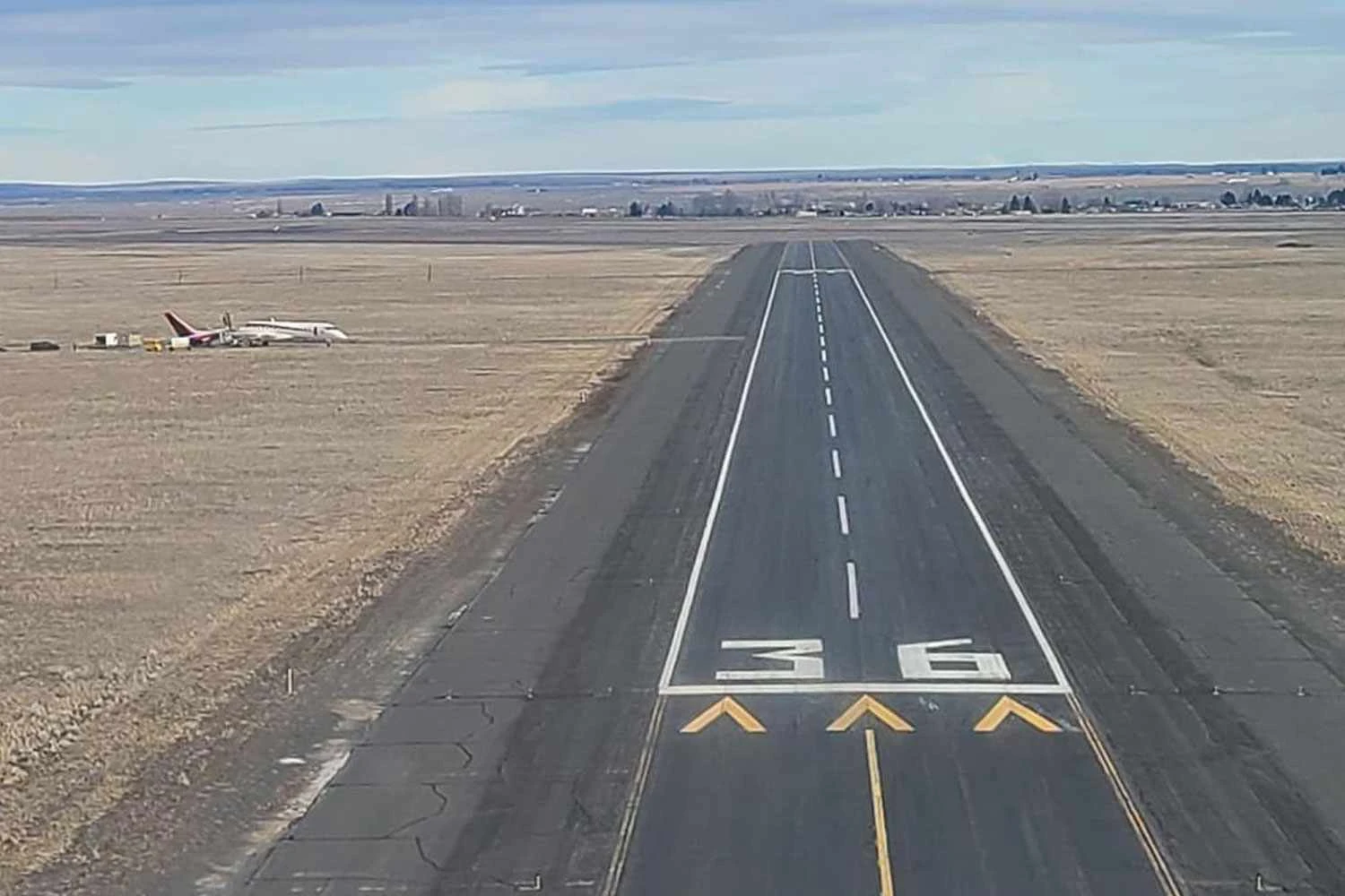 O Aeroporto de Moses Lake é usado para testes de novos aviões (Wade Sackett)