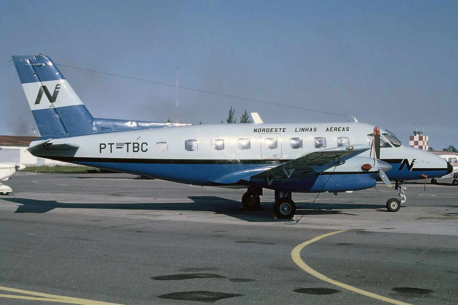 O primeiro avião empregado pela Nordeste foi Embraer EMB-110 Bandeirante  (Vito Cedrini)