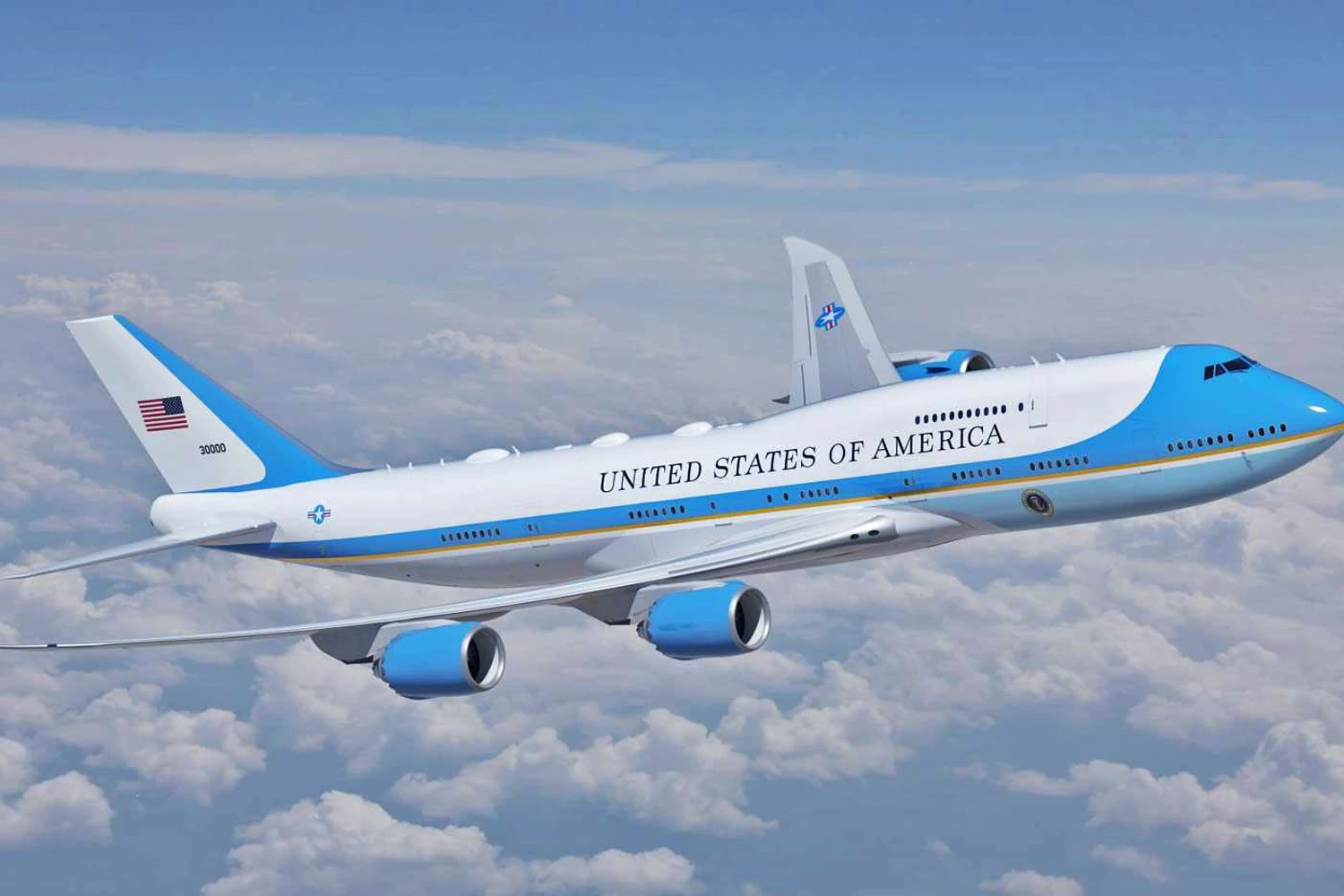 VC-25B é baseado no 747-8i e contará com novos equipamentos, exceto capacidade para reabastecimento aéreo (USAF)
