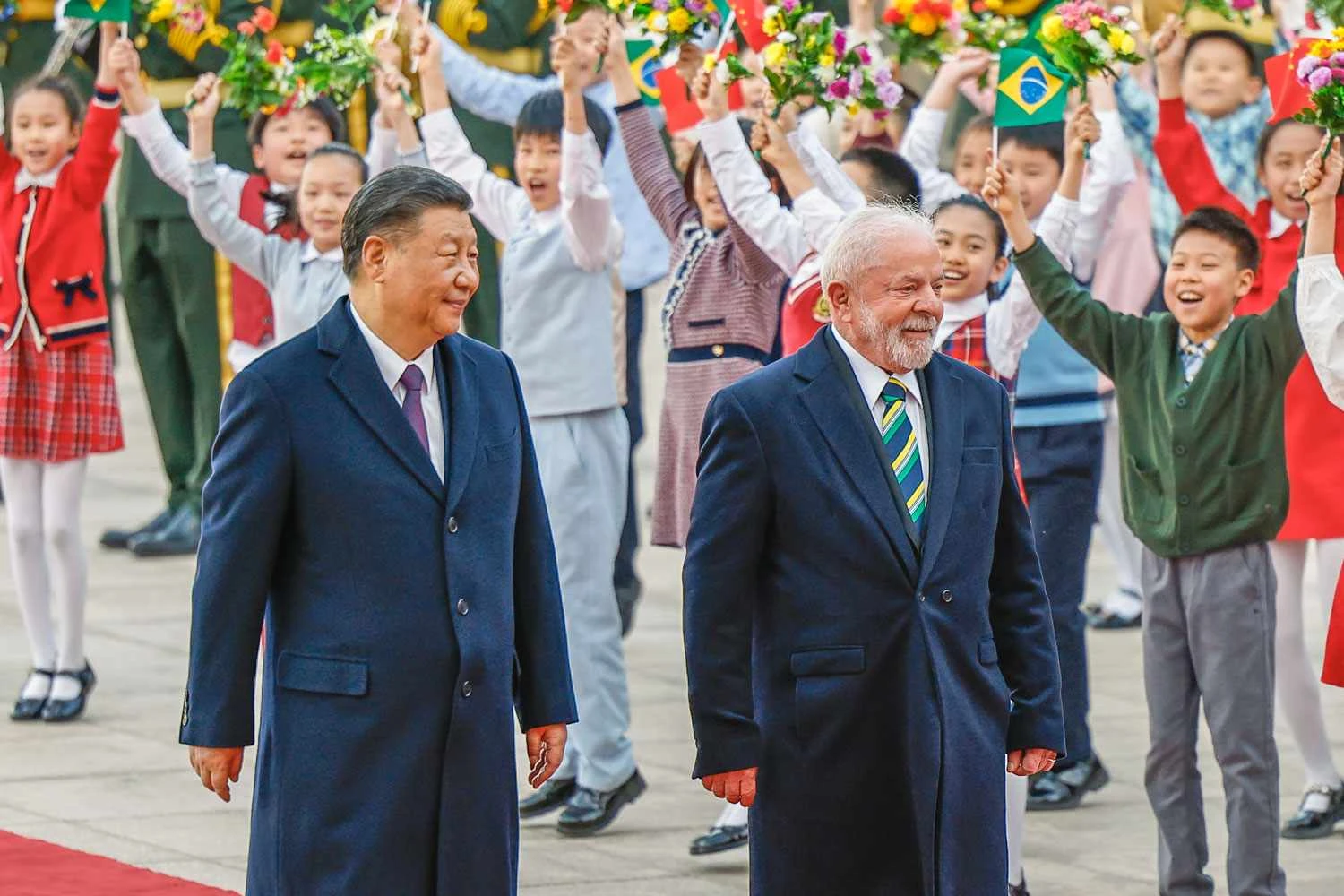 Os presidentes Xi Jinping e Lula (GF)