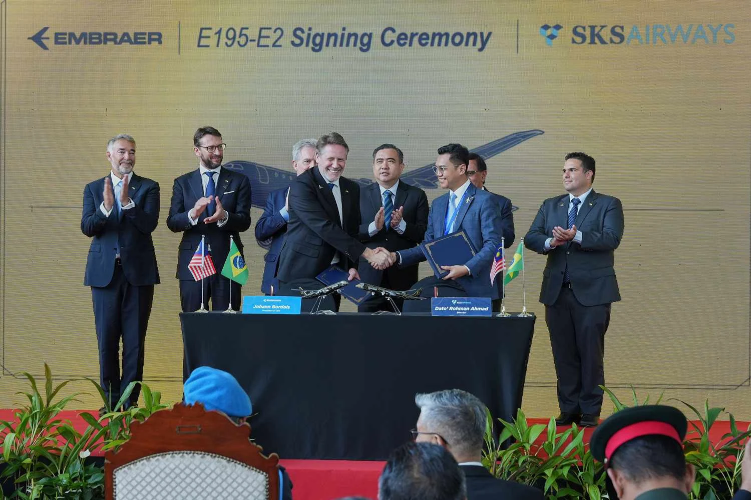 A assinatura do acordo de leasing ocorreu em maio de 2023 (Embraer)