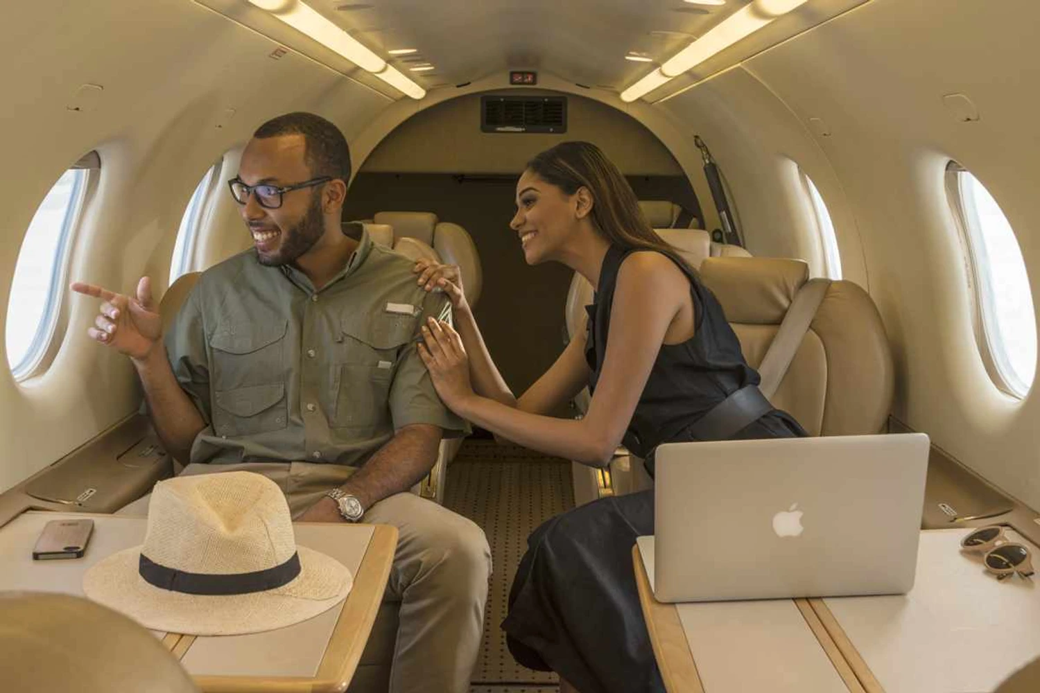 O PC-12 em versão executiva pode levar seis passageiros (Pilatus)