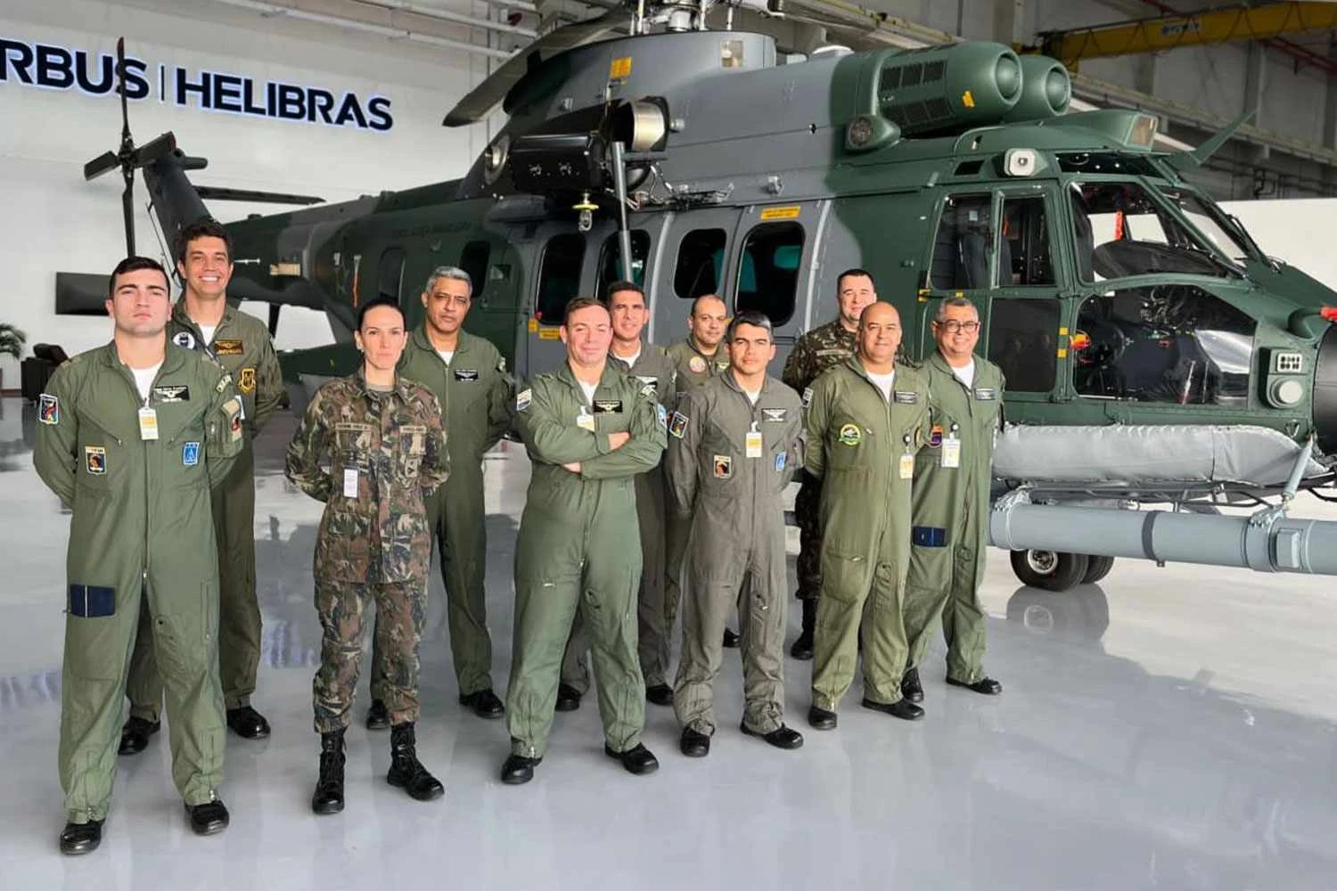 A aeronave foi recebida nas intalações da Helibras em Itajubá (MG)