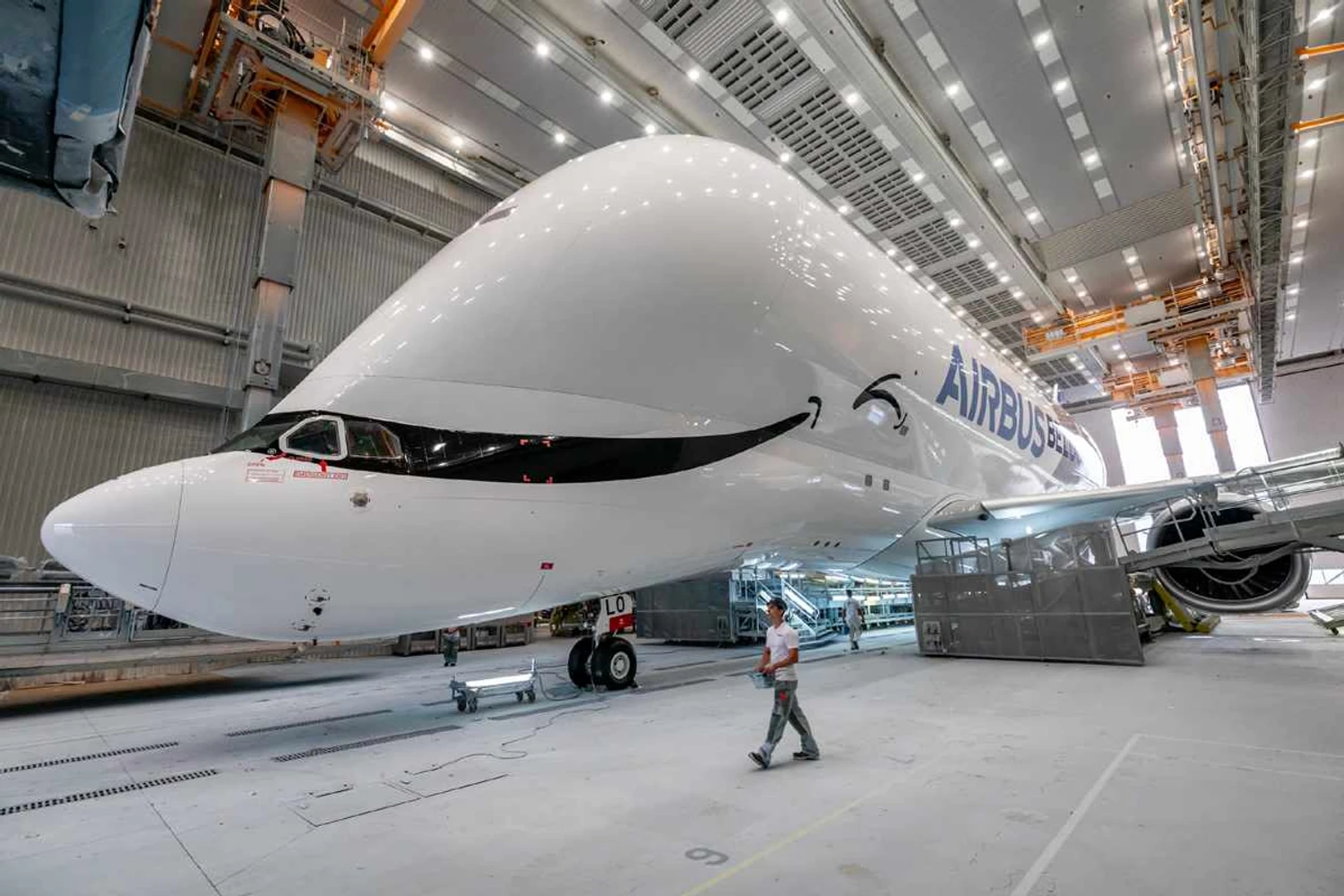 Piscadinha: modelo é o sexto e último Beluga XL produzido pela Airbus (Airbus)