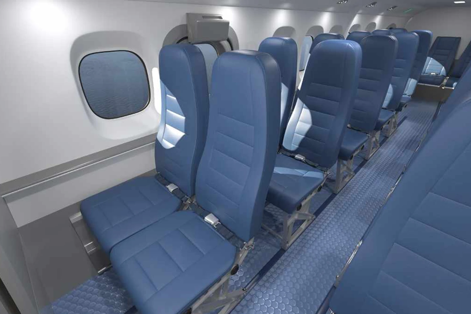 Projeção artística do interior do novo Twin OItter (DHC)