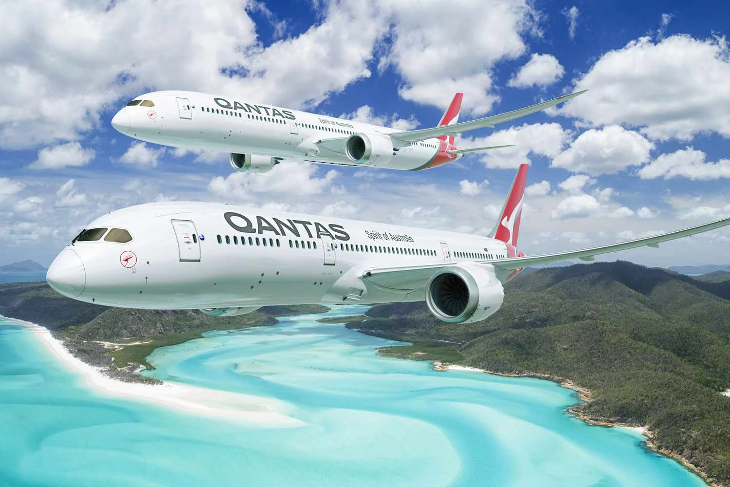 A Qantas já opera o 787-9 e agora terá também o maior Dreamliner em sua frota (Boeing)
