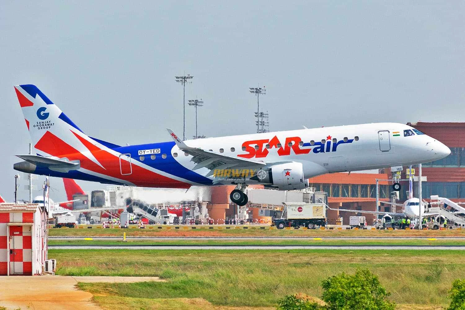 O E175 voa na &Iacute;ndia com a Star Air (Embraer)