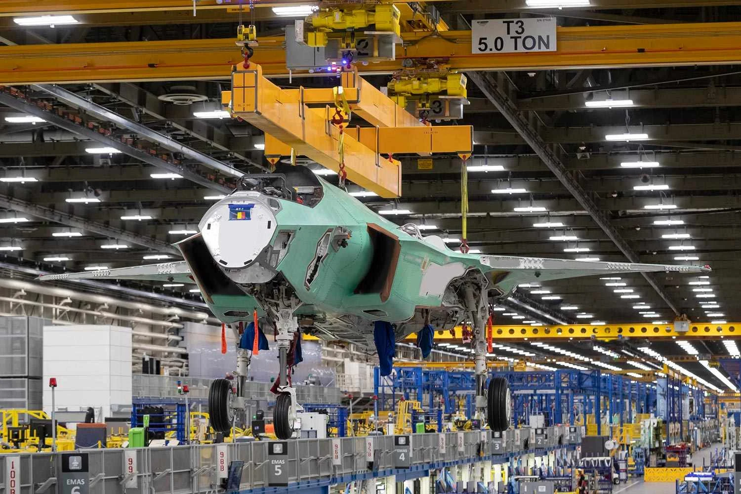 O primeiro F-35A da Bélgica na linha de montagem nos EUA (BAF)