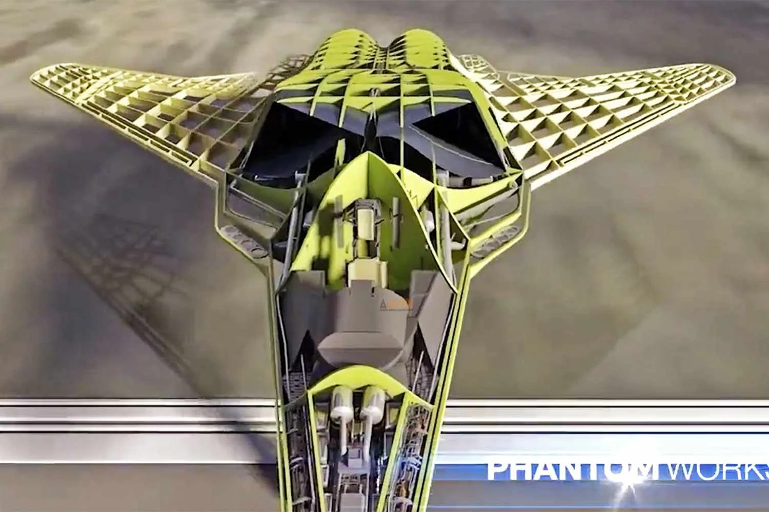 A estrutura da aeronave conceitual não possui cauda (Boeing)