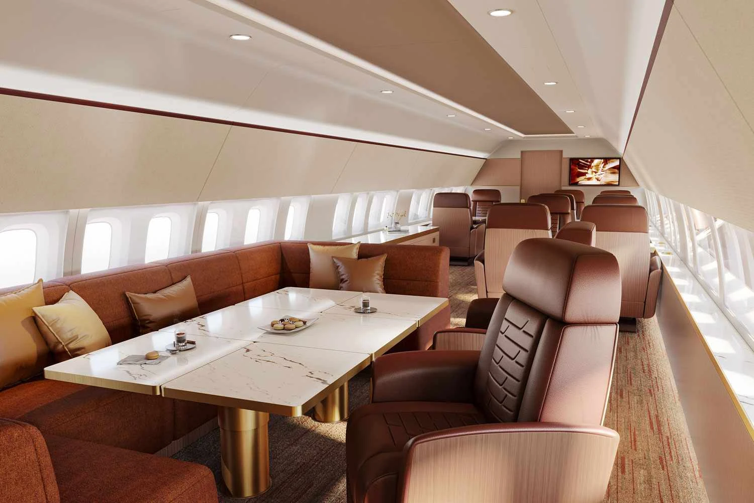 Boeing cria interiores pré-projetados para o 737 executivo BBJ