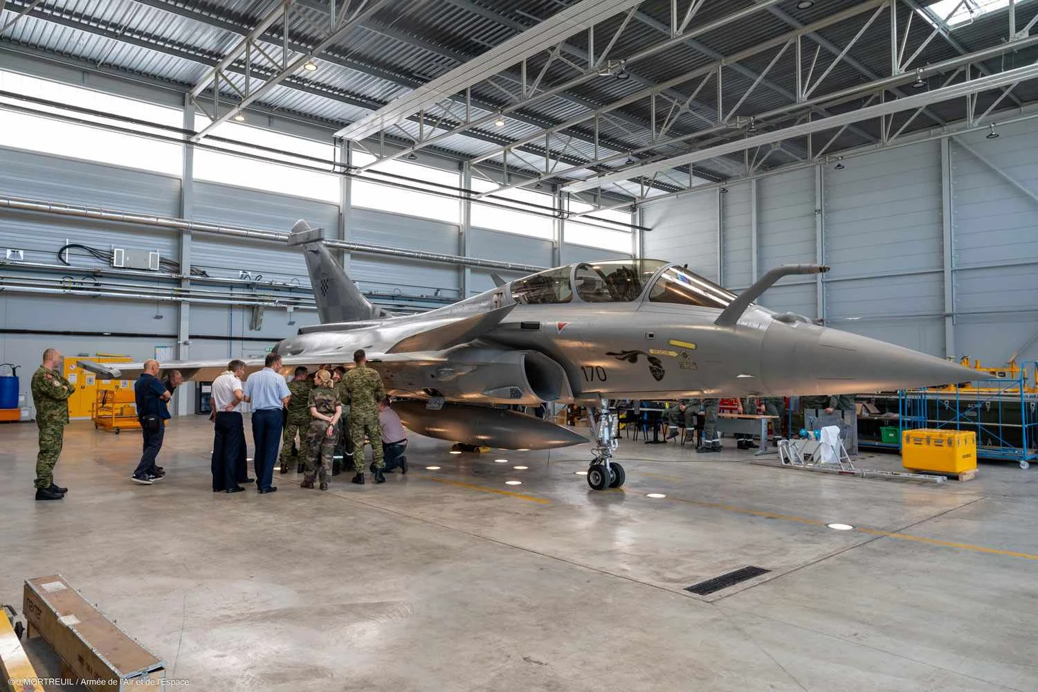 Os Rafales croatas estão sendo passados pela Força Aérea da França (CAF)