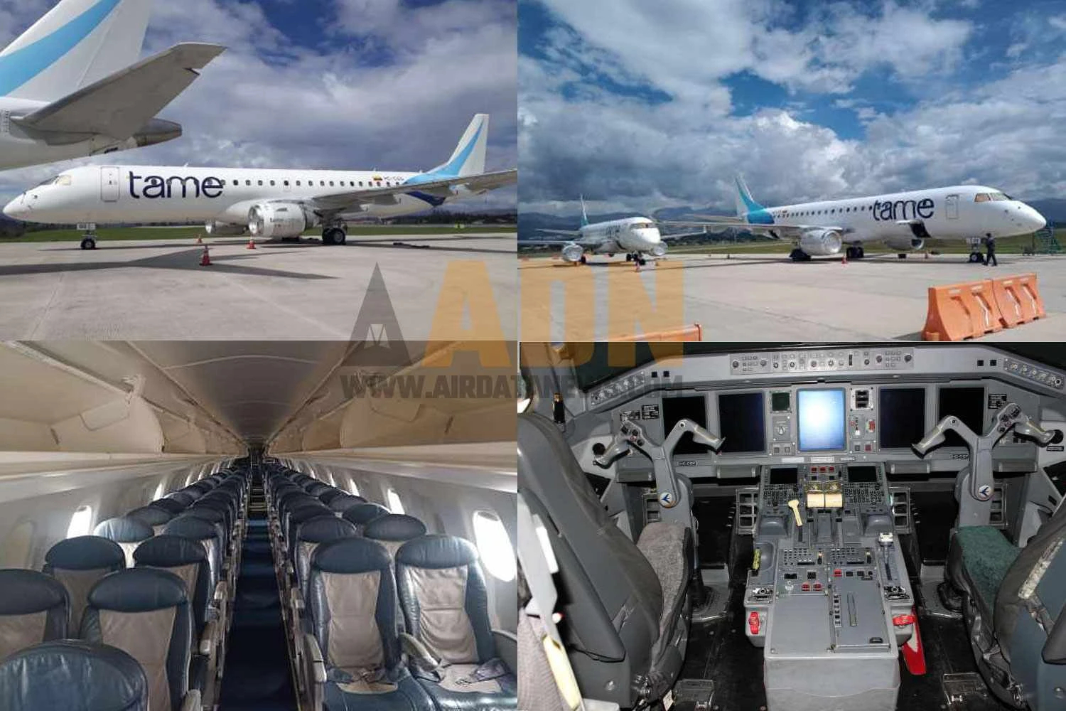 As aeronaves estão paradas desde 2020 no Aeroporto de Quito (TAME)